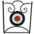 3 Piece Bistro Set Ceramic Tile Terracotta and White