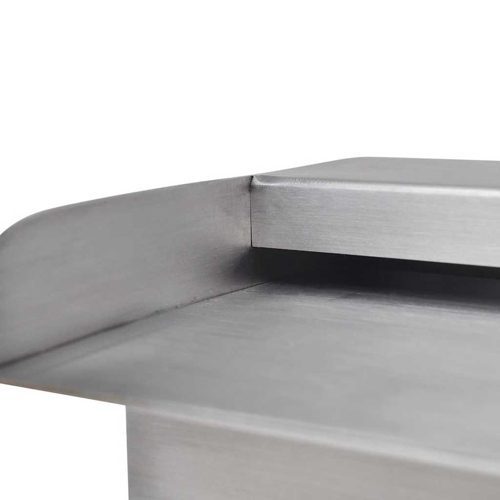 Rectangular Waterfall Pool Fountain Stainless Steel 60 cm