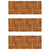 Decking Tiles Vertical Pattern 30 x 30 cm Acacia Set of 30