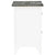 Nightstand 2 pcs with 2 Drawers Grey and White