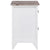 Nightstand 2 pcs with 2 Drawers Brown and White