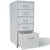 File Cabinet with 5 Drawers Grey 68.5 cm Steel