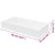 White MDF Floating Wall Display Shelf 1 Drawer Book/DVD Storage