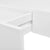 White MDF Floating Wall Display Shelf 1 Drawer Book/DVD Storage