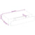 White MDF Floating Wall Display Shelf 1 Drawer Book/DVD Storage