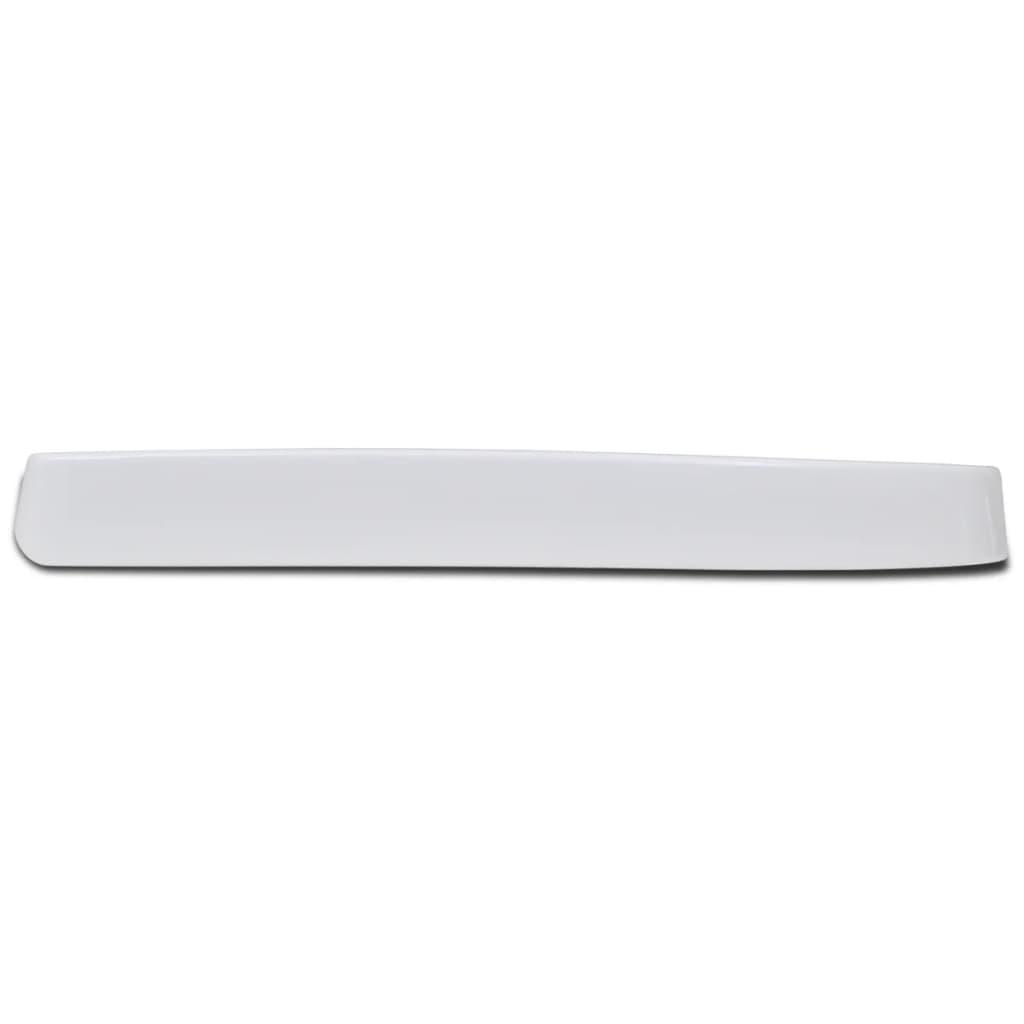 Soft-close Toilet Seat with Quick-release Design White Square