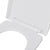 Soft-close Toilet Seat with Quick-release Design White Square