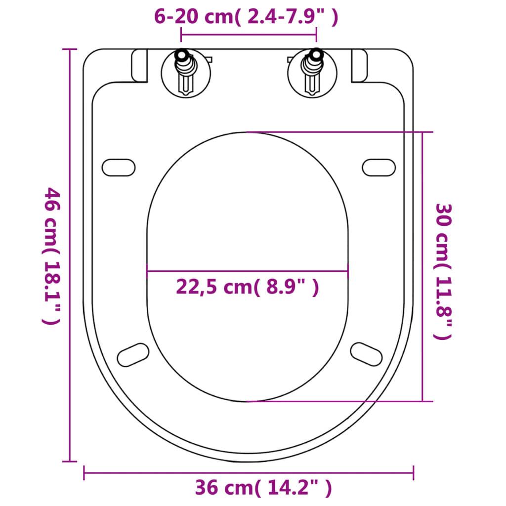 Soft-close Toilet Seat with Quick-release Design White Square