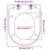 Soft-close Toilet Seat with Quick-release Design White Square