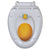 White & Yellow Soft-close Toilet Seat Adults/Children