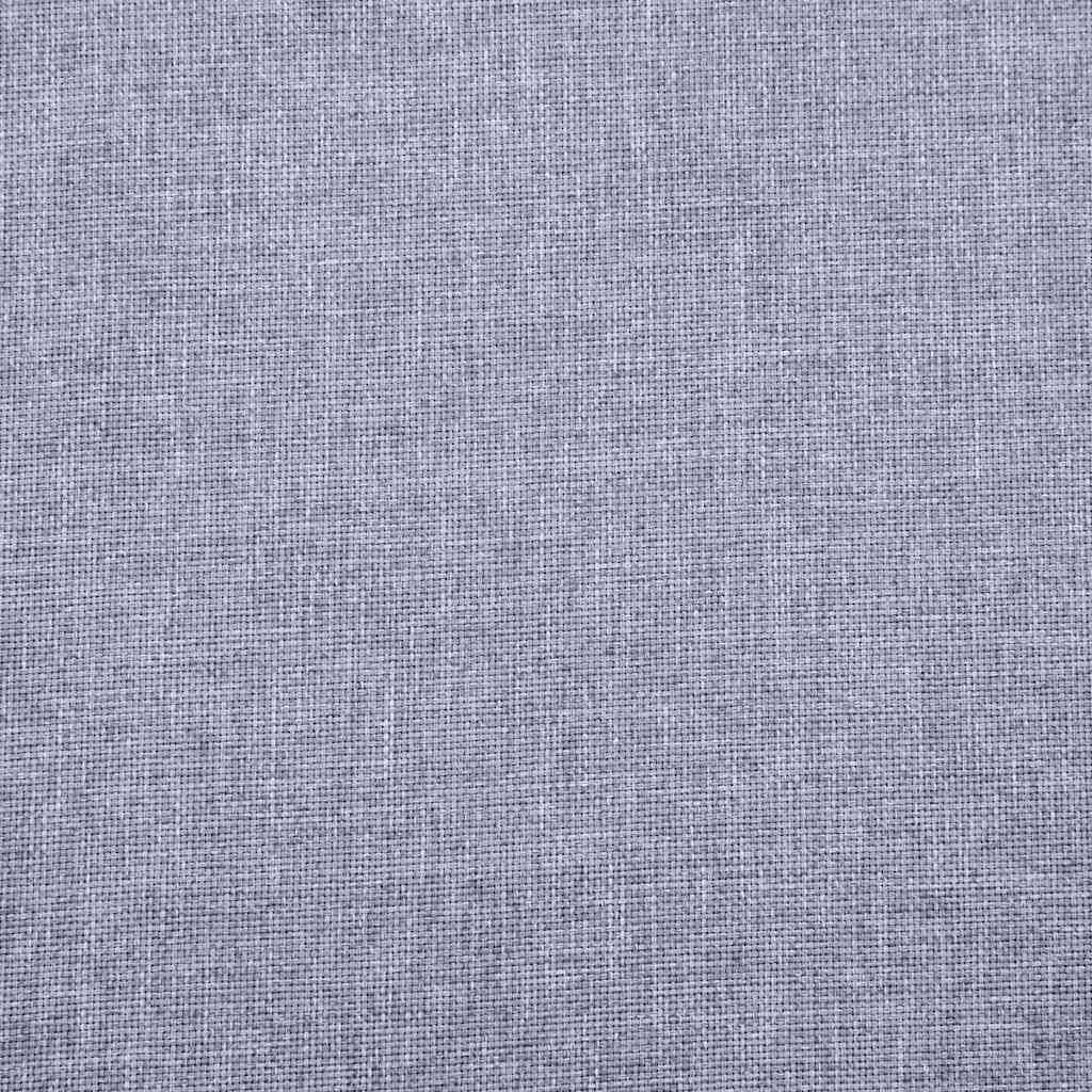 Sofa 3-Seater Fabric Light Grey