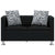 Sofa 2-Seater Artificial Leather Black