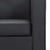 Sofa 2-Seater Artificial Leather Black