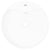 Ceramic Bathroom Sink Basin Faucet/Overflow Hole White Round