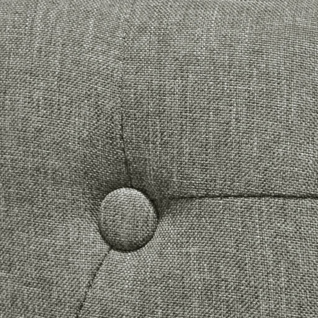 Dining Chairs 4 pcs Grey Fabric