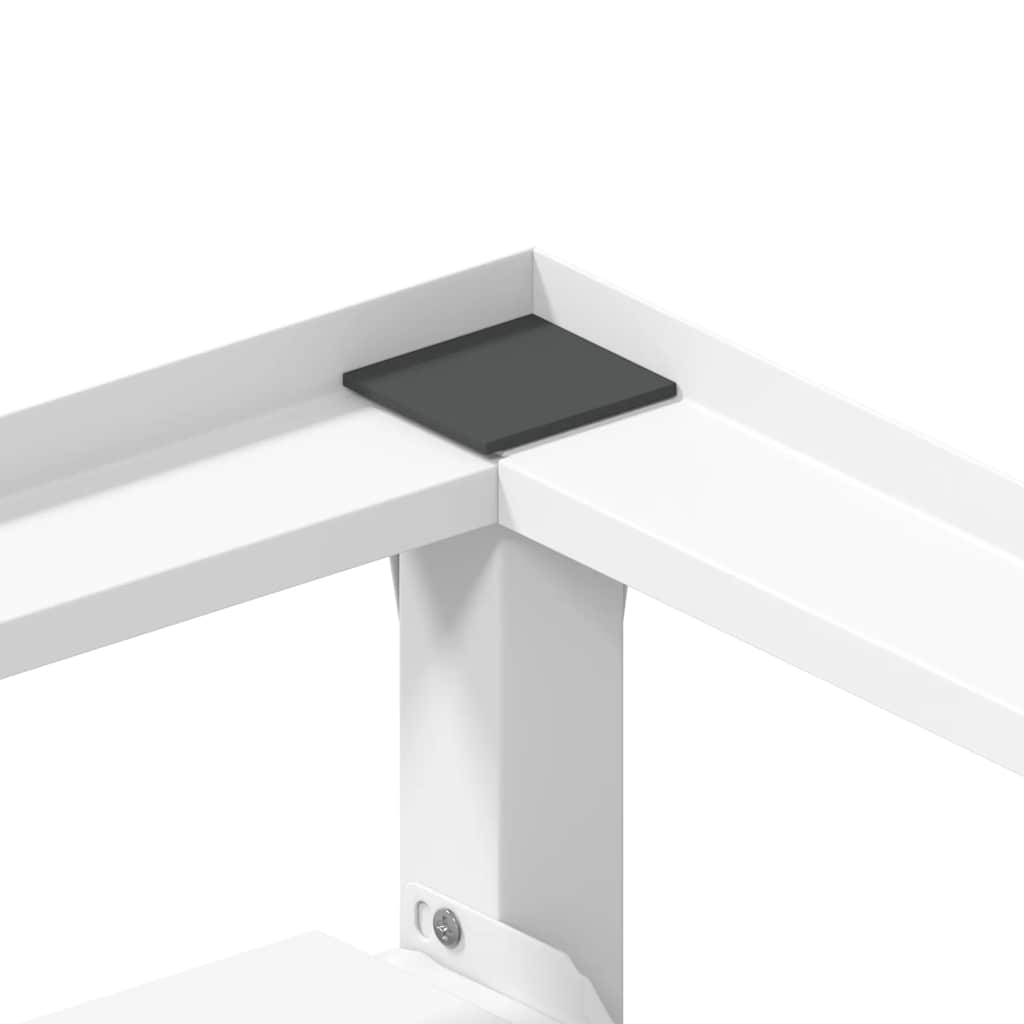 Washing Machine Pedestal with Pull-Out Shelf White