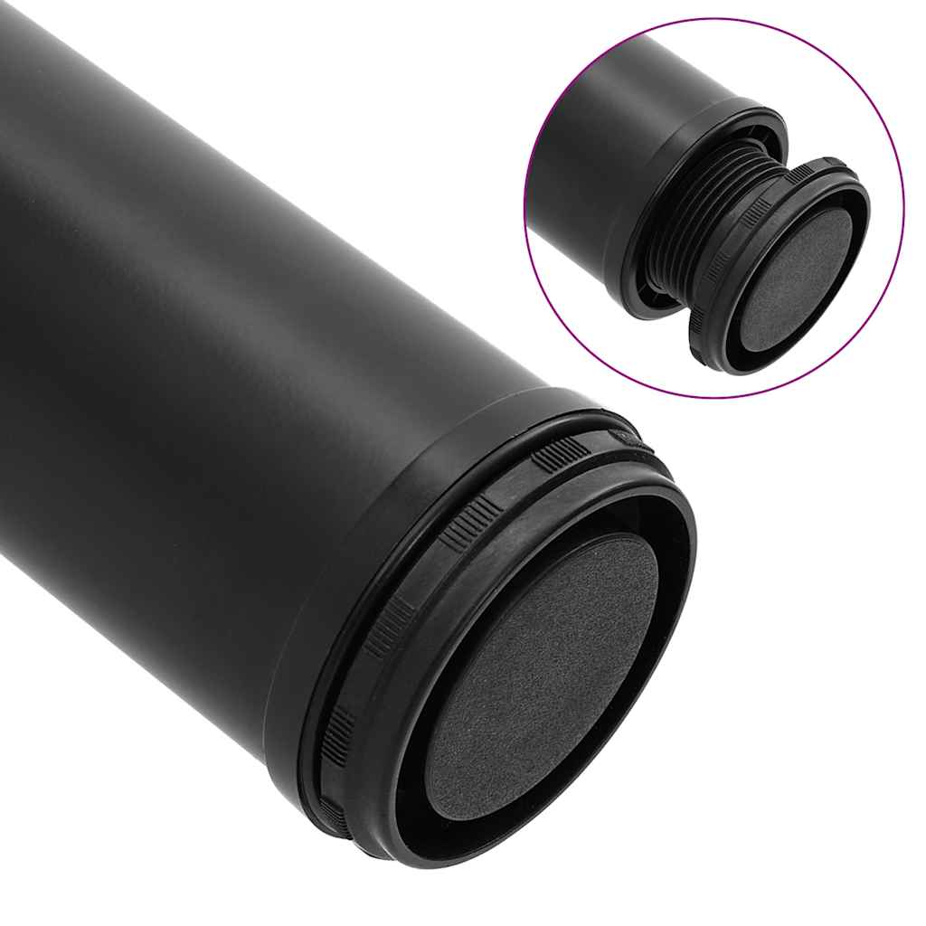Adjustable Table Legs 4 pcs Black 710 mm