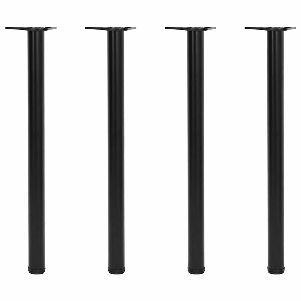 Adjustable Table Legs 4 pcs Black 870 mm