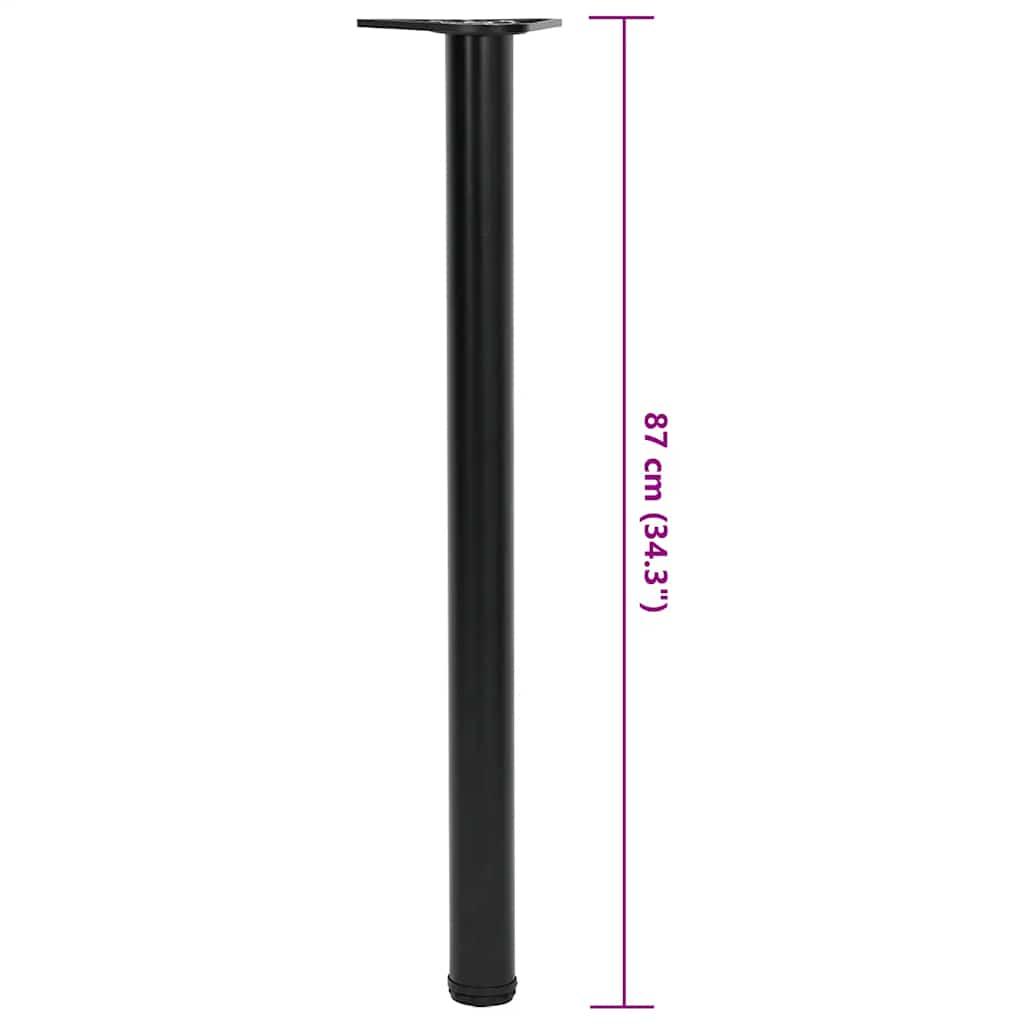 Adjustable Table Legs 4 pcs Black 870 mm