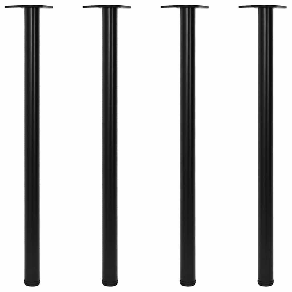 Adjustable Table Legs 4 pcs Black 1100 mm