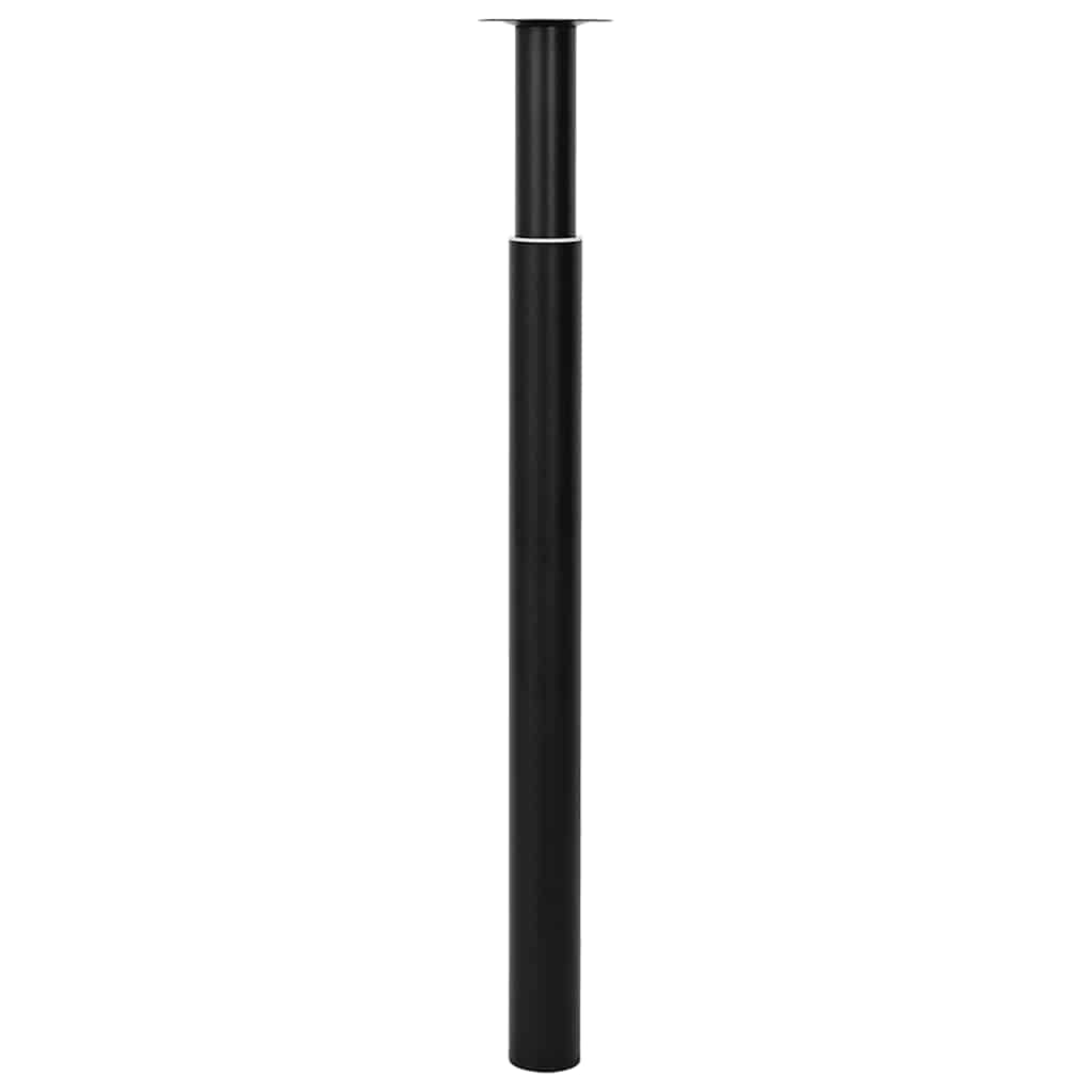 Telescopic Table Legs 2 pcs Black 710 mm-1100 mm