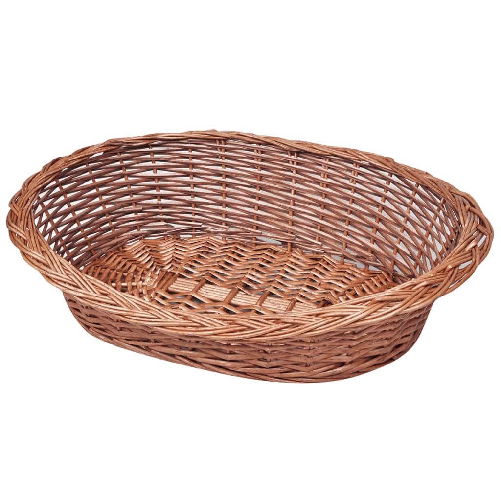 Willow Dog Basket/Pet Bed Natural 50 cm