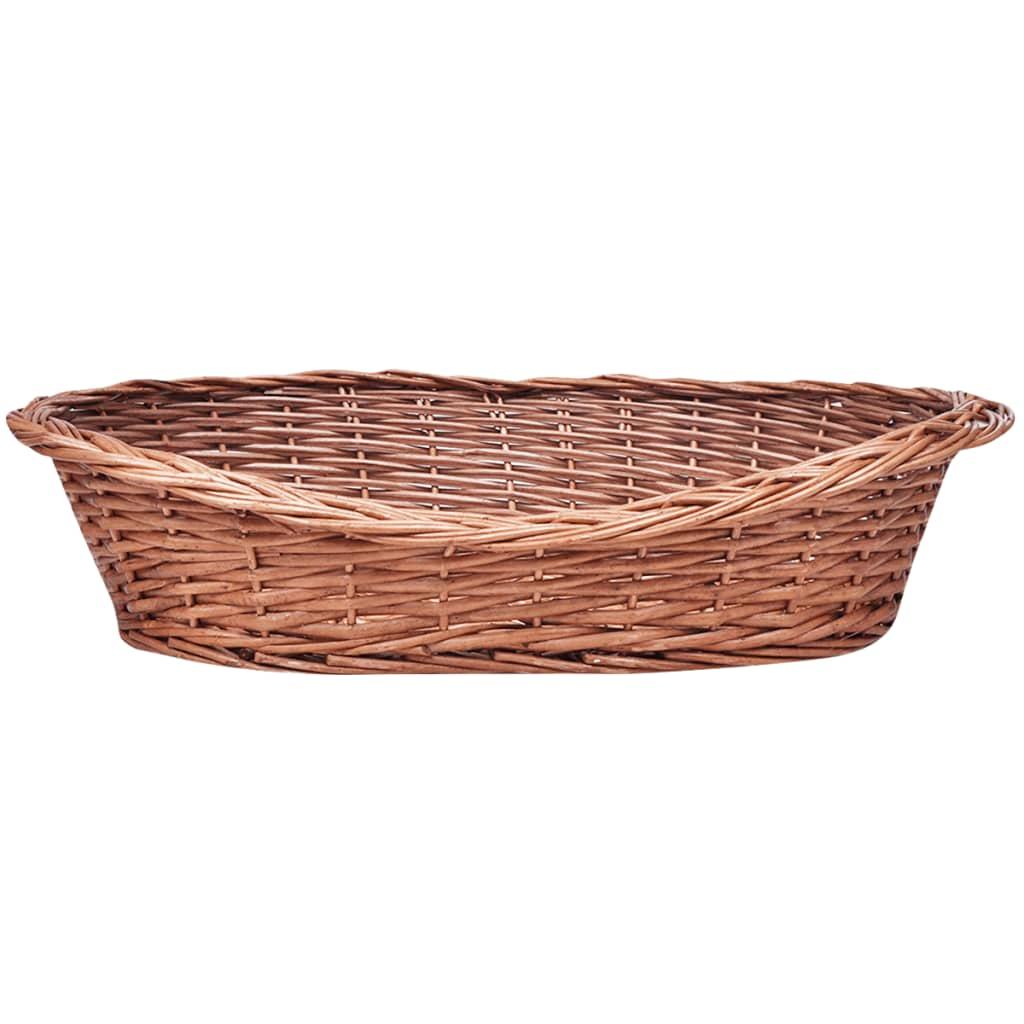 Willow Dog Basket/Pet Bed Natural 50 cm