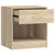 Nightstand 2 pcs with Drawer Oak Colour