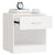 Nightstand 2 pcs with Drawer White
