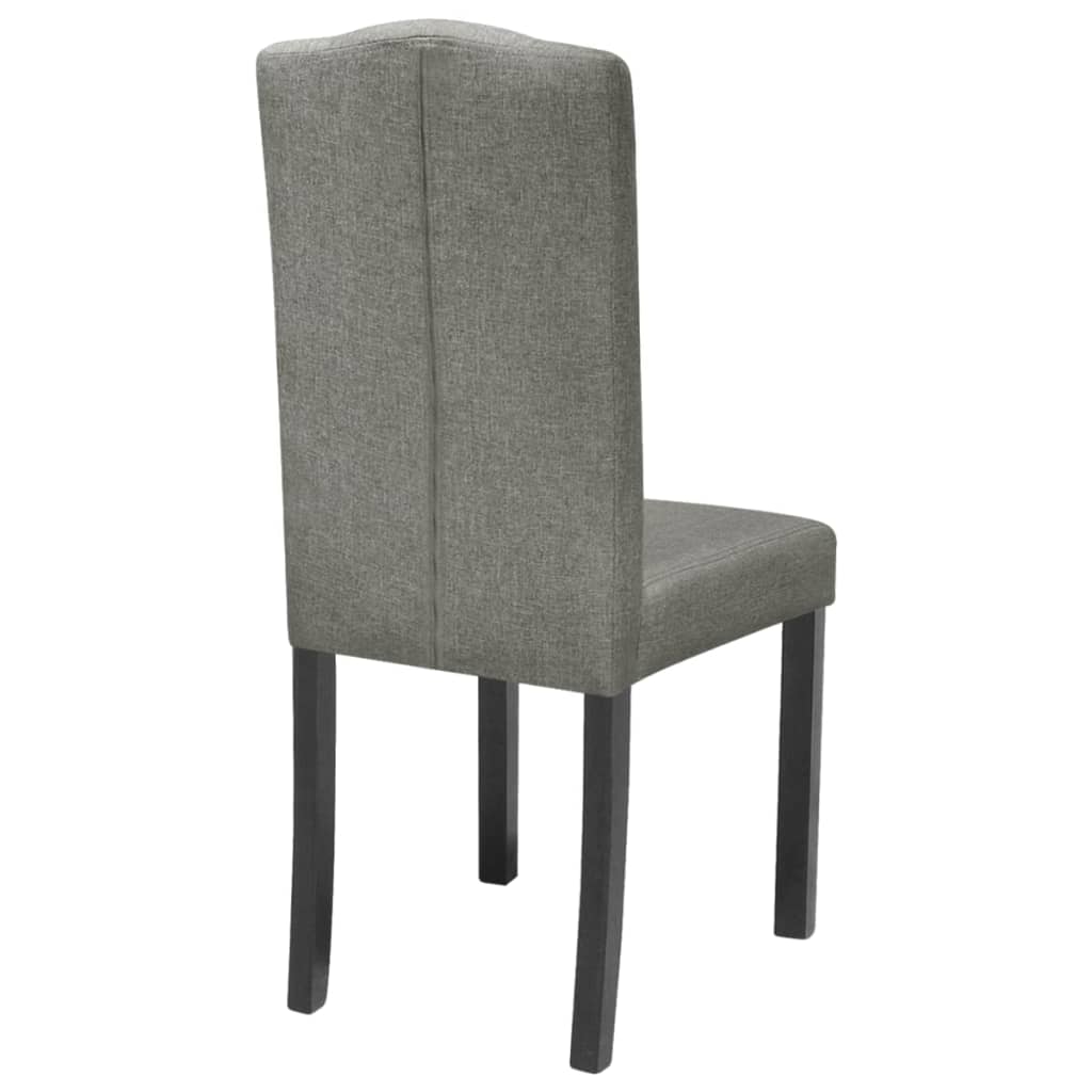 Dining Chairs 6 pcs Grey Fabric