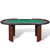 10-Player Poker Table with Dealer Area and Chip Tray Green