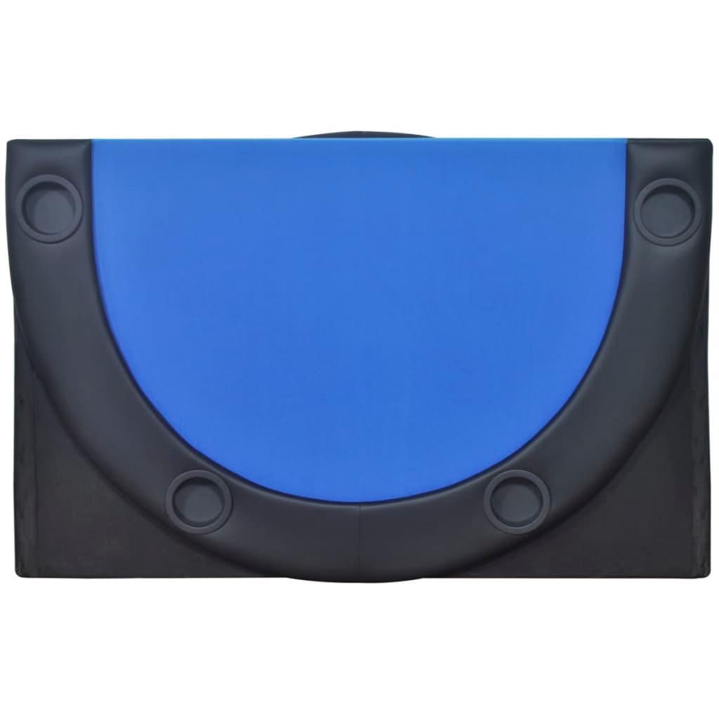 10-Player Foldable Poker Tabletop Blue