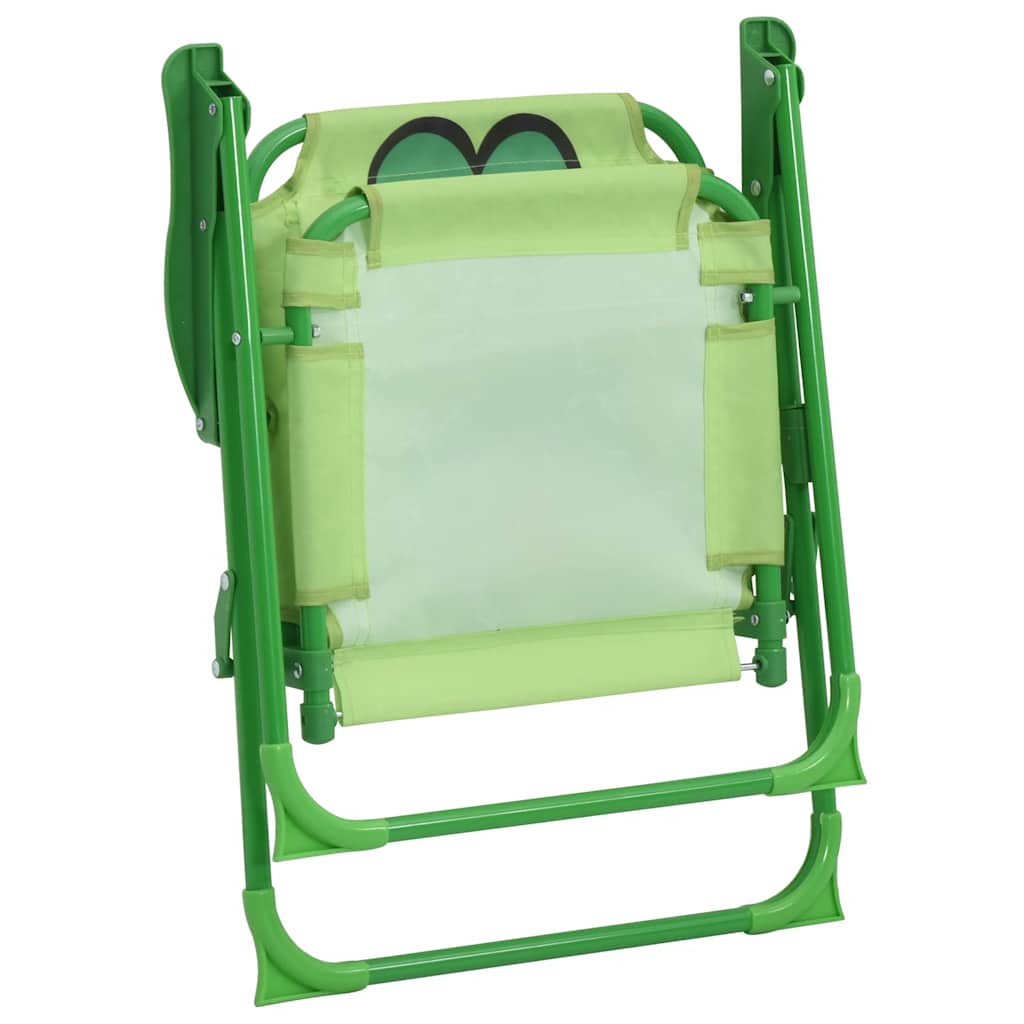 3 Piece Kids' Garden Bistro Set with Parasol Green