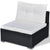 6 Piece Garden Lounge Set with Cushions Poly Rattan Black