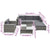 6 Piece Garden Lounge Set with Cushions Poly Rattan Grey