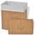 Bamboo Laundry Bin Rectangular Natural