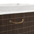 Bamboo Laundry Bin Rectangular Dark Brown