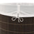 Bamboo Laundry Bin Oval Dark Brown