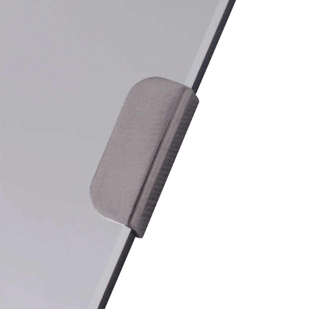 Frameless Mirror Tiles Glass 8 pcs 20.5 cm