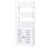 Bathroom Cabinet Albuquerque Wood White 46x24x117.5 cm