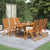 7 Piece Outdoor Dining Set Solid Acacia Wood