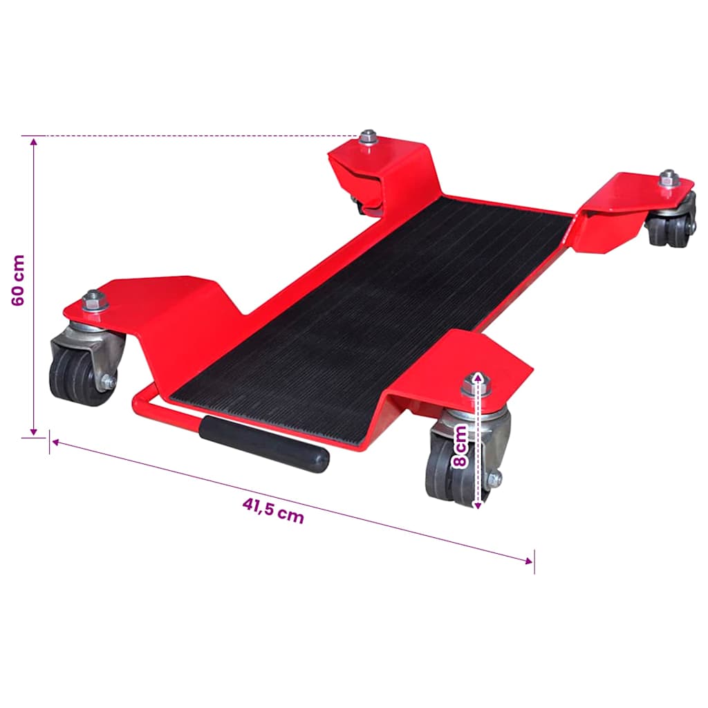 Motorcycle Dolly Centre Stand Red