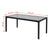 4 Piece Garden Lounge Set Textilene Black