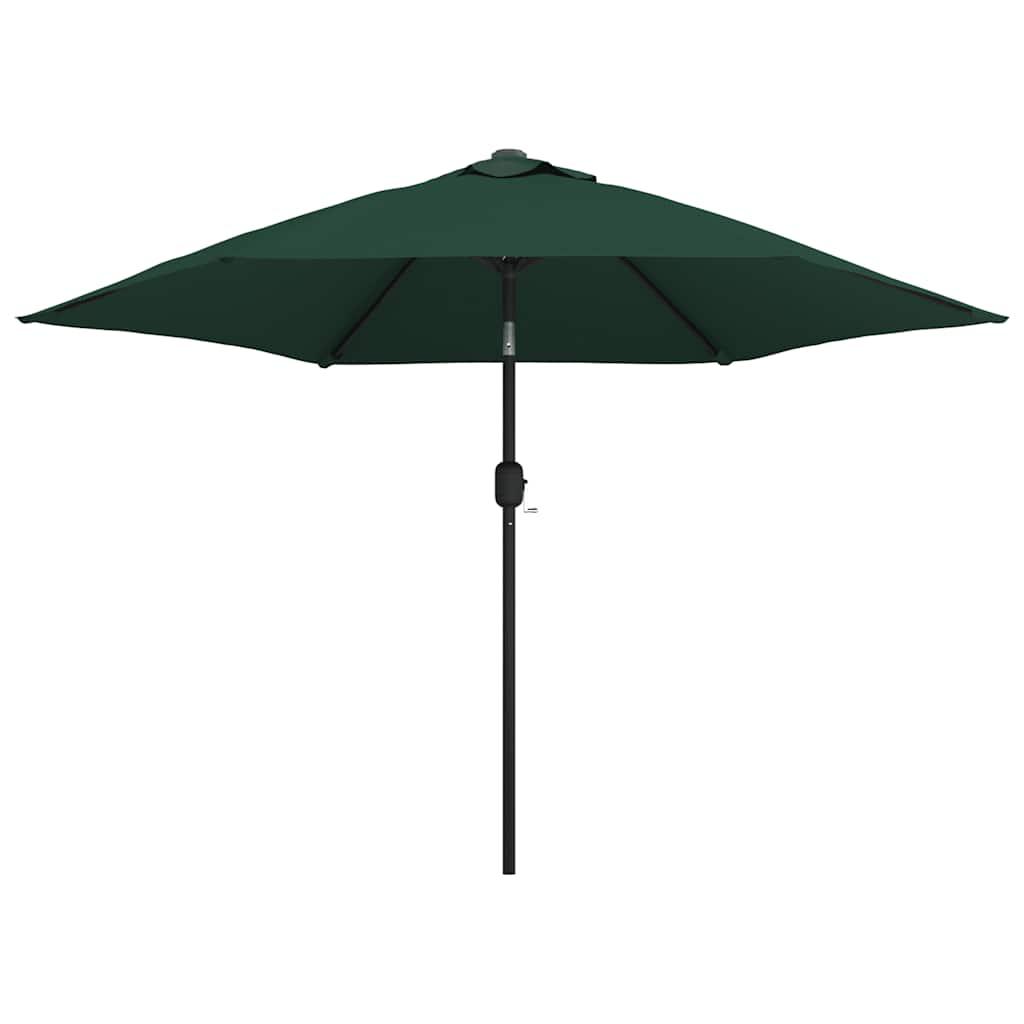 LED Cantilever Garden Parasol 3 m Green
