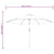 LED Cantilever Garden Parasol 3 m Green