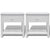 Bedside Cabinets 2 pcs Wood White