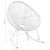 Outdoor Rocking Chair White Poly Rattan