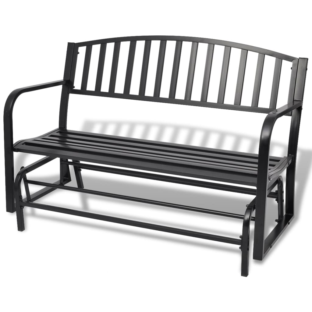 Swing Bench Black Steel