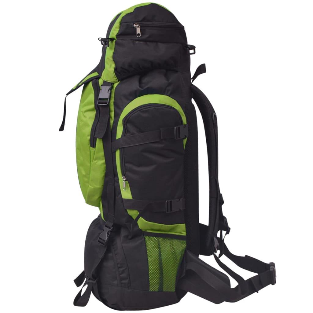 Hiking Backpack XXL 75 L Black and Green