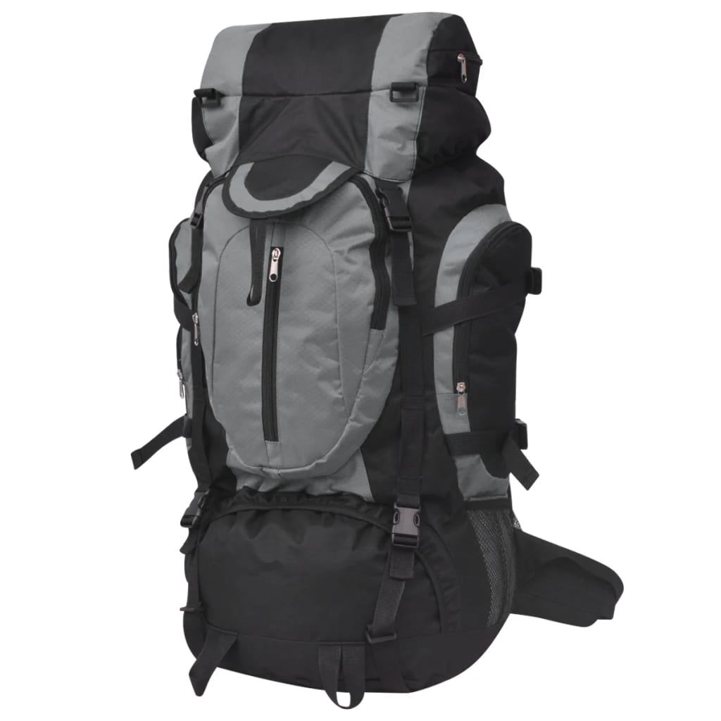 Hiking Backpack XXL 75 L Black and Grey